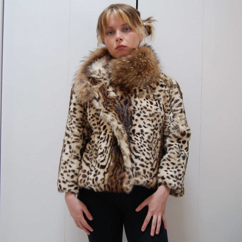 Adrienne Landau cheetah printed jacket